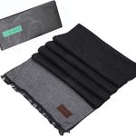 Winter Cashmere Feel Men Scarf,100% Cotton Fashion Scarves, In Elegant Gift Box Photo 3