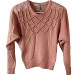 Sarah Taylor vintage silk pink knit beads dolman women’s sweater Size Small Photo 11