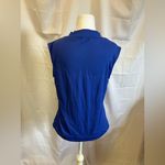 New Directions Royal Blue Sleeveless Blouse Size M Photo 2