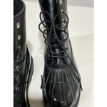 Woman’s J.f. Amy Lace Up Black Size 8 Combat Boots Photo 2