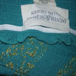 Denim & Supply Ralph Lauren XS Gold Imprint Maxi Dress in Teal Turquoise Green Photo 4