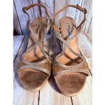 Nina  Blossum Champagne Rhinestone Evening Sandals - 9.5 Photo 2