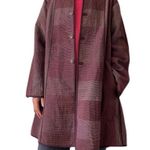 REVERSIBLE Coat Lightweight Nehru Collar Maroon Wine Color LAGENLOOK Fits M Photo 11