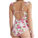 Betsey Johnson Bersey Johnson One Piece Ruffle Floral Swimsuit Padded 
Love Always Size XL NWT Photo 6