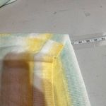 Loft Nwt  Women's Space Dye Crew Neck Pullover Sweater Yellow Green‎ Size Small Photo 7