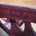 Hush Puppies NWOT  Red Leather Comfort Sandals Cushioned Footbed size 7 Photo 8