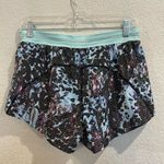 Lululemon Split Second Shorts in Floral Sport Tranquil Blue Multi Photo 7