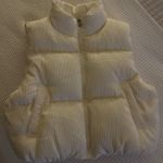 Double Zero Cream/White Puffer Vest Photo 0