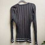 Emporio Armani  Collezioni Women Long Sleeve Ribbed Round Neck Shirt Size XL Photo 1