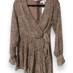 She & Sky  women’s size small long sleeve animal print romper snap zips lined nwt Photo 9