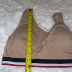 U.S. Polo Assn. tan red blue logo sports bra Photo 3