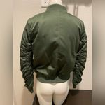 BB Dakota Satin Green Military Bomber Jacket XS 0 2 Photo 4