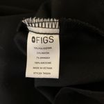 FIGS  Black Technical Scrub Top V Neck Pocket Healthcare Workwear XL Photo 3