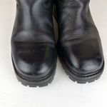 L.L.Bean Tall Winter Boots Womens 9 Black Leather Cinch Cuff Lined Y2K Gorpcore Photo 7