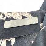 Vince  S 100% Silk Midnight Dark Floral Sleeveless Hawaiian Midi Dress Sundress Photo 4