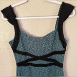 Free People M Cross My Heart Mini Dress Body Con Cutout Back Pacific Blue Photo 5