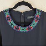 Ralph Lauren Lauren  Beaded Crewneck Long Sleeve Blouse Size‎ Large Photo 2
