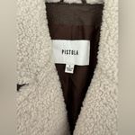 Pistola Blaine Sherpa Collar Moto Jacket Brown Vegan Leather Size Small Photo 4