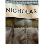 Nicholas Gabriella Mini Skirt in Green 2 Womens Faux Leather Vegan Photo 7
