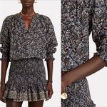 Veronica Beard  Karlina Paisley Cotton Smocked Mini Dress Size 4 NWT Photo 1