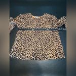 Crown & Ivy  Brown Black Peter Pan Collar Blouse NWT size Small Photo 6