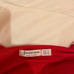 Stradivarius Red Tie Crop Top Photo 2