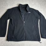 The North Face Women's  XL Full Zip Fleece Jacket Heavy Black Photo 0