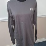 PINK - Victoria's Secret PINK Victoria’s Secret Grey Long Sleeve Tee with Camo Logo- Medium Photo 0