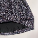 French Connection Multi-Color Tweed w/ Black Contrast A-Line Mini Skirt Size 6 Photo 8