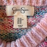 Jessica Simpson Multi-Color Pastel Cropped Knit Sweater Size XS Pink Photo 5