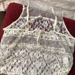 Anthropologie Cream Lace Chemise with Floral Design Size XL Photo 2