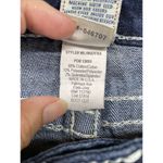 True Religion Dark Wash Boot Cut Jeans white stitching Womens Size 27 Photo 9