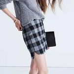 Madewell Shirttail Skirt in Plaid Photo 1
