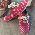 Keds  Polka Dot  Pink Lace Up Sneakers Loafers Womens Shoes Sz 7 Photo 3