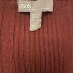 ASOS Fine Rib Sweater with Square Neck and Button Cuff Detail Photo 1