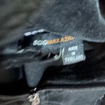 BCBGMAXAZRIA BCBG Velour Zip Up Hoodie Black Gothic Script Logo Women's Size Medium Photo 2