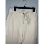 Judy Blue  Heather Hight Rise Cuffed Jogger Jeans Off White Size 7 28 Stretch NWT Photo 1
