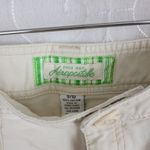 Aeropostale Womens Boyfriend Shorts Size 9/10 Off White Flat Front Cotton Sexy Photo 2