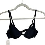 ANDIE  Swim The Sicily Bikini Top Black Plunge Size XS Photo 2
