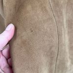 Vintage Montgomery Ward 1950s Suede Longline‎ Jacket Coat Small medium lined Brown Photo 7