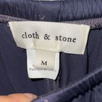 Cloth & Stone Anthropologie Womens Elastic Waist Pants Jogger Drawstring Navy Si Photo 4