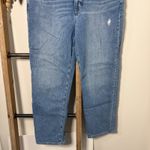 Madewell  Classic Straight Jean Medium Wash Distressed Size 30 Photo 3