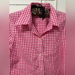 Ralph Lauren Slim Fit Gingham Pink Poplin Shirt Sz Large fits like medium Photo 1