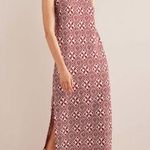 Boden USA Boden Racer Neck Jersey Midi Dress Poinsettia Size 2 Photo 0