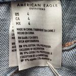 American Eagle Jean Skirt Womens 4 Blue Denim Super High Rise A-Line Button NEW Photo 14