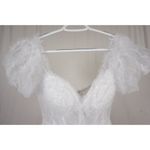 White Off Shoulder Tulle Puffy Sleeve Dress Costume Party Homecoming US 10 Photo 2