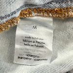 We Wore What Crop Top Women's Medium Blue Denim Bell Sleeves Elastic Pullover NWT Photo 4