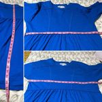 NouveauMonde Women's Cotton Casual Tshirt Royal Blue Dress Mini Tiered S Photo 10