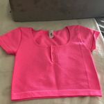 Colsie Hot Pink Short Sleeve Tee and Short Set Size L Photo 3