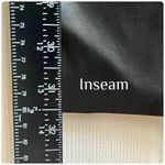 The Kript  Faux Leather Open Fish Net Panels Straight Leg Pant Large 31.5 Inch Inseam Photo 8